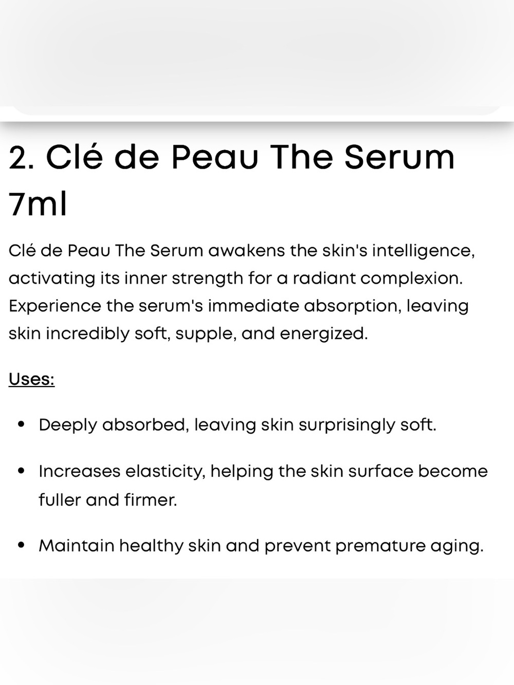 Cle de Peau mini key radiance care set serum day night cream lotion foam - Picture 12 of 15